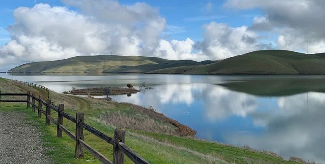 Los Vaqueros Reservoir, one of the three Central Valley projects to receive federal funding this year