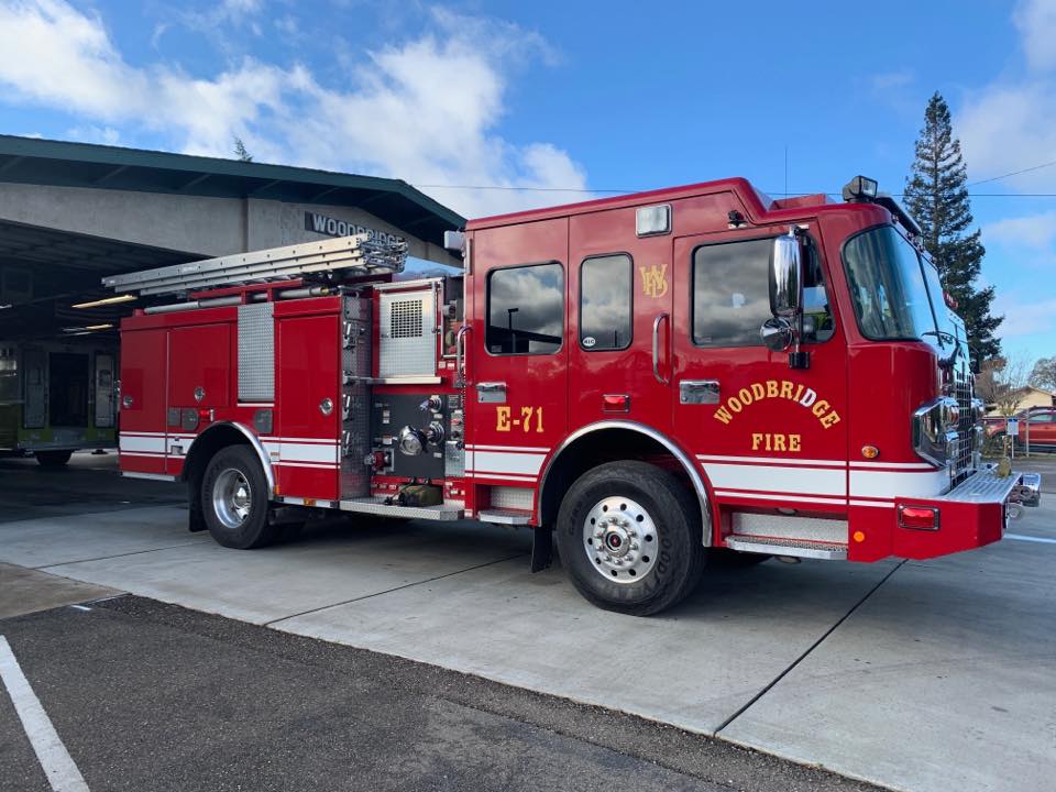 One of the trucks of the Woodbridge Rural Fire Protection District, which requested a property tax for the November ballot.