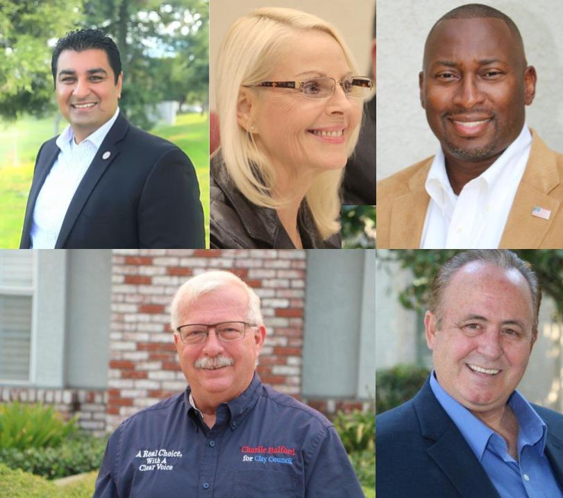 The five candidates for Manteca City Council